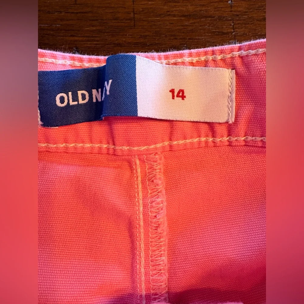 Old Navy Kids Bubblegum Pink Cargos - size 14 -